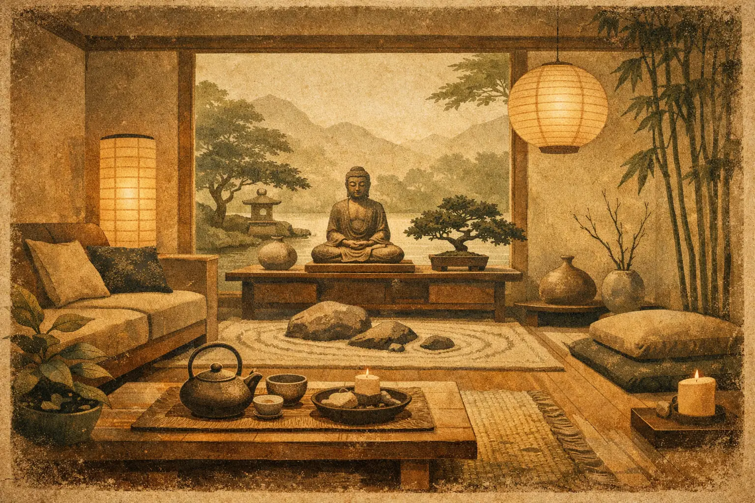 How to Style a Zen Living Room Well