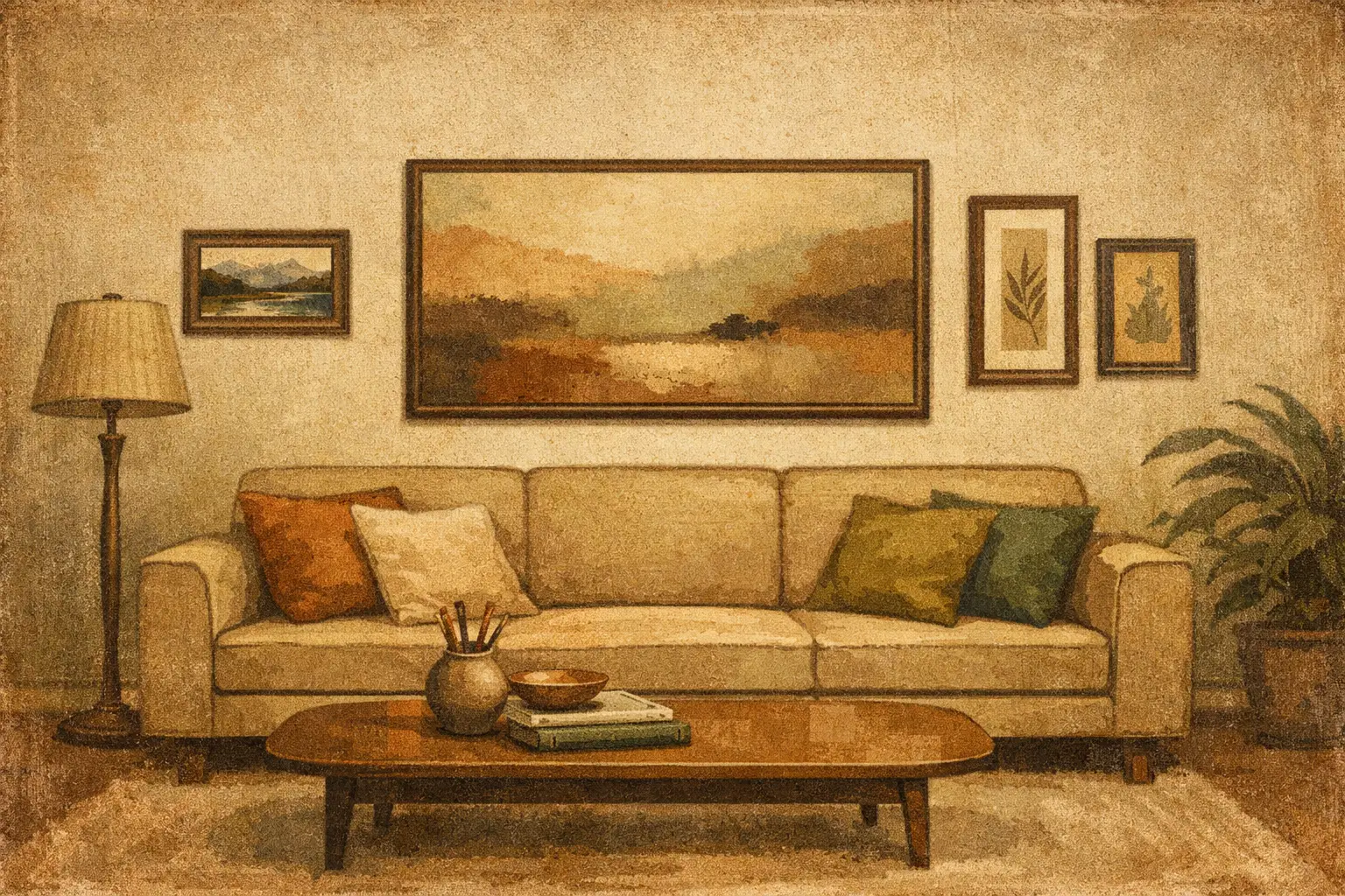 What Size Art Fits Above Sofa Best?