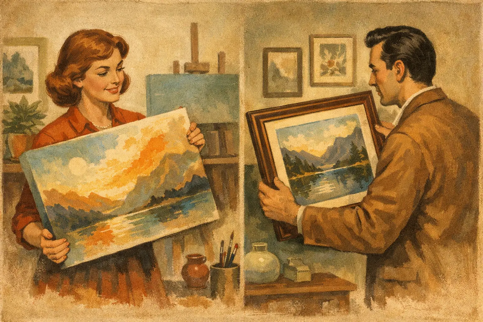 Canvas Art vs Framed Prints for Your Space