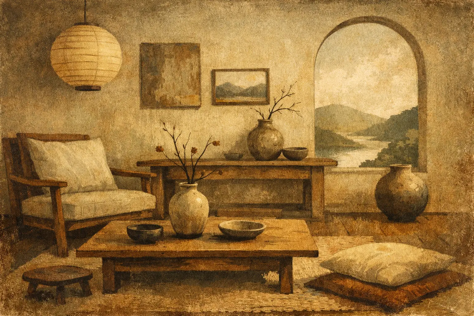 Wabi Sabi Interior Art Trends for Quiet Rooms
