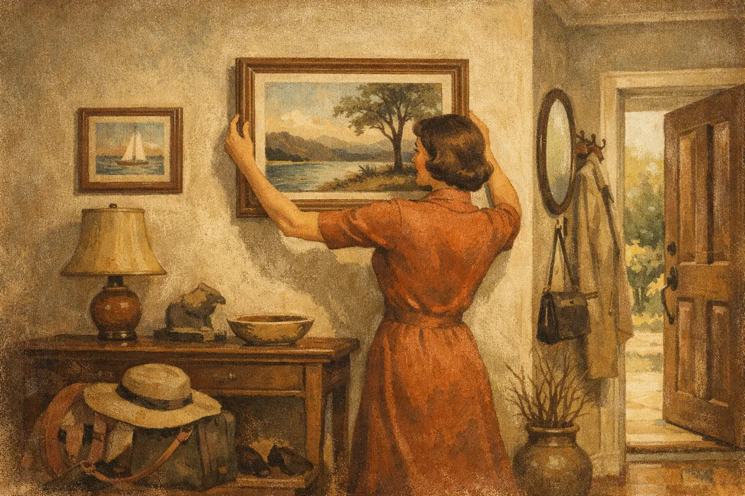 How to Place Art in an Entryway With Intention