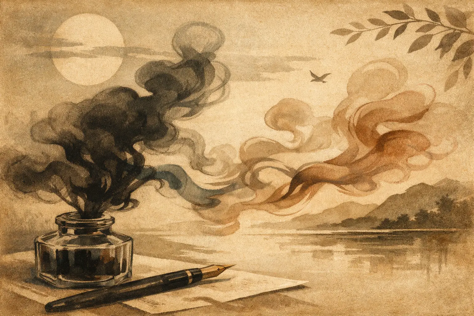 Ink Abstraction and the Art of Quiet Movement